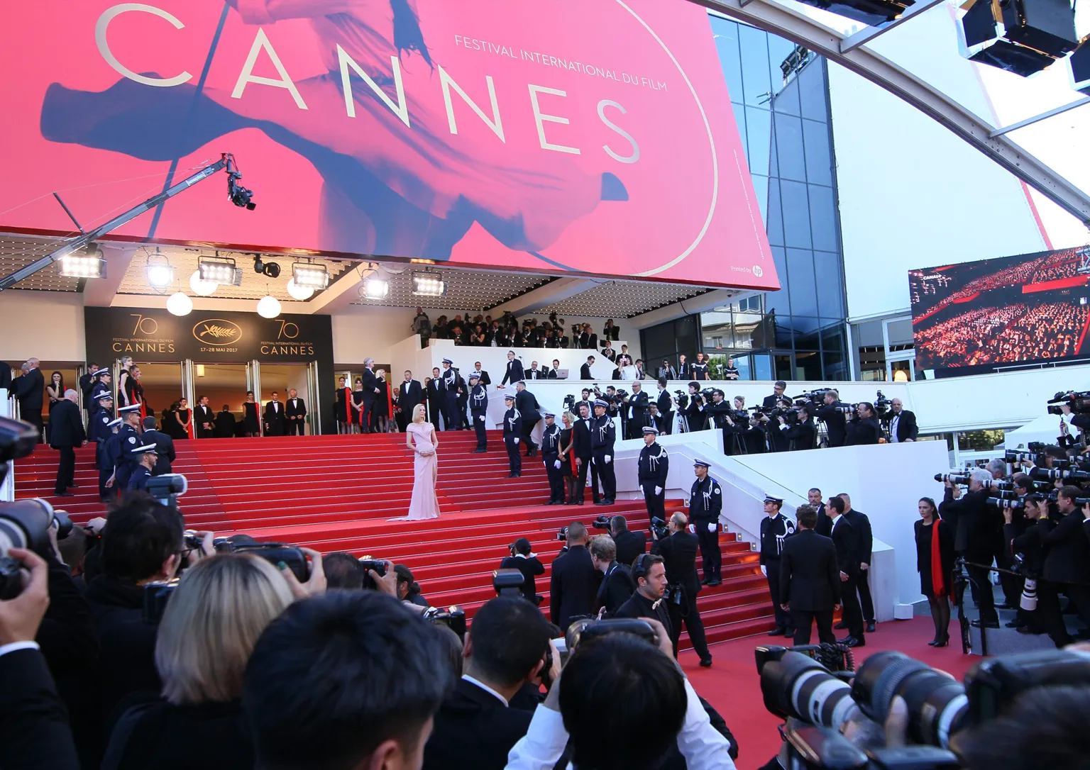 Old harbour and film festival waterfront in Cannes